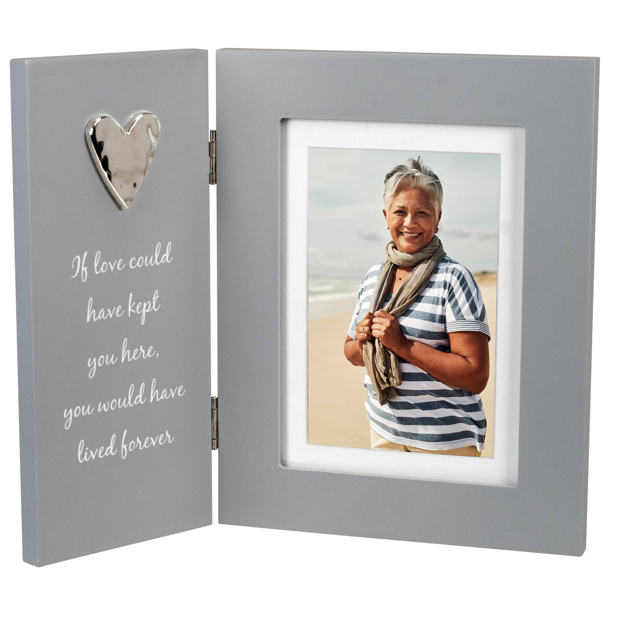 Malden International Designs If Love Could Have Kept You Here 4" x 6" Remembrance Hinged Frame with Mat